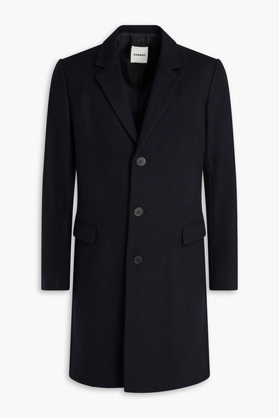  Sandro - Wool-blend Felt Coat - Blue - M 