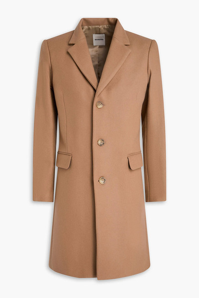  Sandro - Wool-blend Felt Coat - Brown - S 