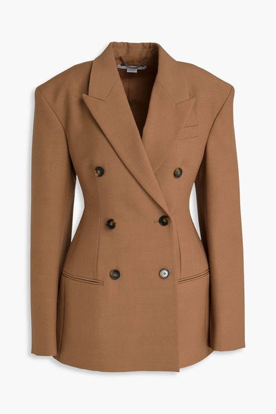  Stella Mccartney - Double-breasted Wool Blazer - Brown - It 36 