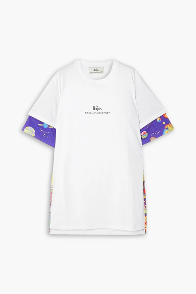  Stella Mccartney - The Beatles Get Back Oversized Layered Printed Cotton-jersey T-shirt - Purple - It 36 