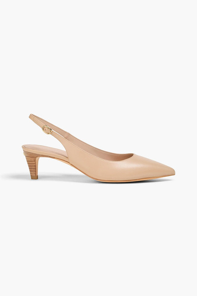  Stuart Weitzman - Mara Leather Slingback Pumps - Neutral - Us 8.5 