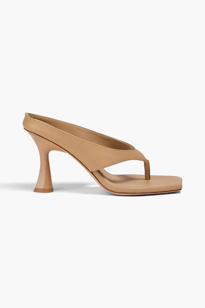  Studio Amelia - Angela 90 Leather Mules - Neutral - Eu 36 