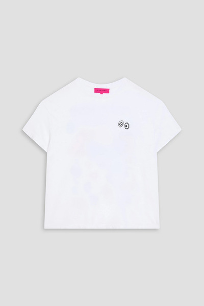  The Elder Statesman - Stoned Again Embroidered Printed Cotton And Cashmere-blend T- Shirt - White - S 
