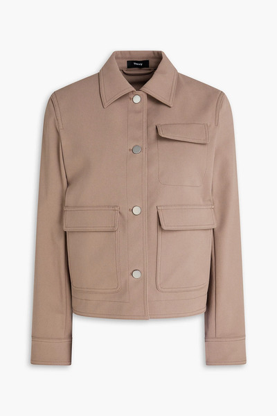  Theory - Cotton-blend Twill Jacket - Neutral - Xs 