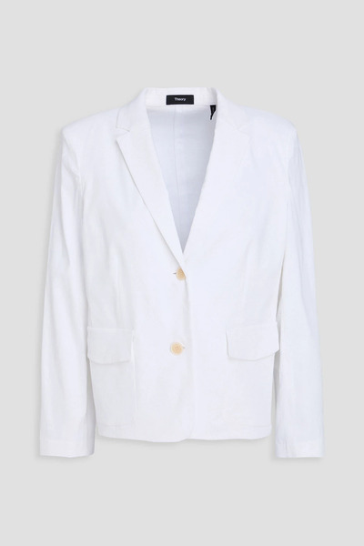  Theory - Linen-blend Blazer - White - Us 10 