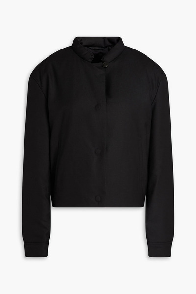  Theory - Reversible Flannel Bomber Jacket - Black - Xs 