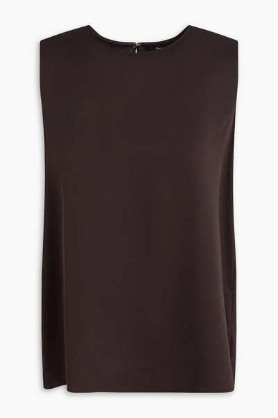  Theory - Silk-cady Top - Brown - S 