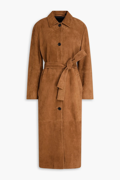  Theory - Suede Coat - Brown - M 