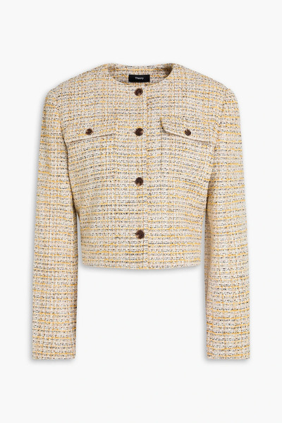  Theory - Tweed Jacket - Yellow - Us 2 