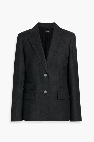  Theory - Wool-flannel Blazer - Gray - Us 12 
