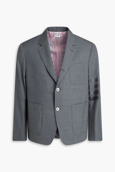  Thom Browne - Striped Wool Blazer - Gray - 2 