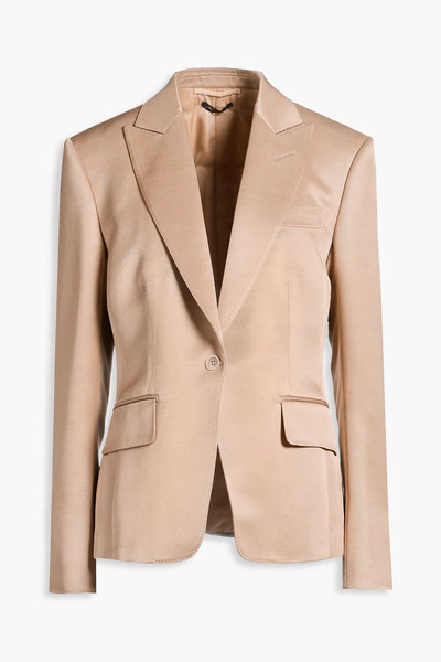  Tom Ford - Wool And Silk-blend Blazer - Neutral - It 44 