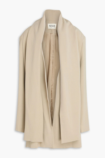  Tove - Iman Draped Twill Jacket - Neutral - Fr 34 