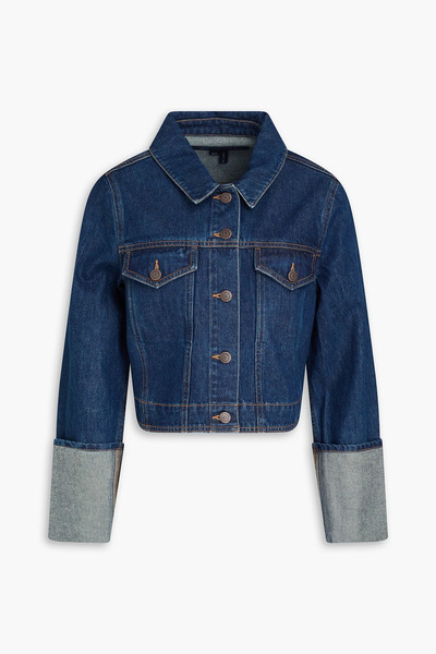  Veronica Beard - Phila Cropped Denim Jacket - Blue - Xs 