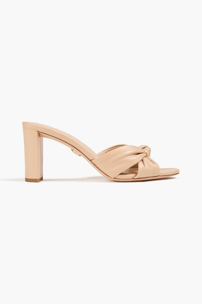  Veronica Beard - Twisted Leather Mules - Neutral - Us 8.5 