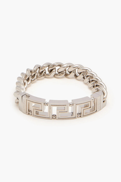  Versace - Greca Silver-tone Bracelet - Metallic - Xl 