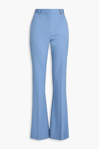  Versace - Wool-blend Twill Flared Pants - Blue - It 38 