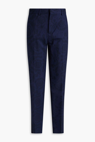  Versace - Wool-jacquard Suit Pants - Blue - It 52 